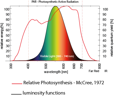 Spectrum-visibleLight-PAR-lumen